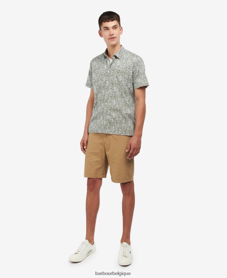 vêtements Barbour chemise d\'été à manches courtes braithwaite bleu d\'encre Hommes T2L6ZP503