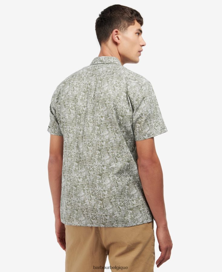 vêtements Barbour chemise d\'été à manches courtes braithwaite bleu d\'encre Hommes T2L6ZP503