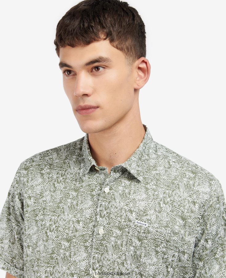 vêtements Barbour chemise d\'été à manches courtes braithwaite bleu d\'encre Hommes T2L6ZP503