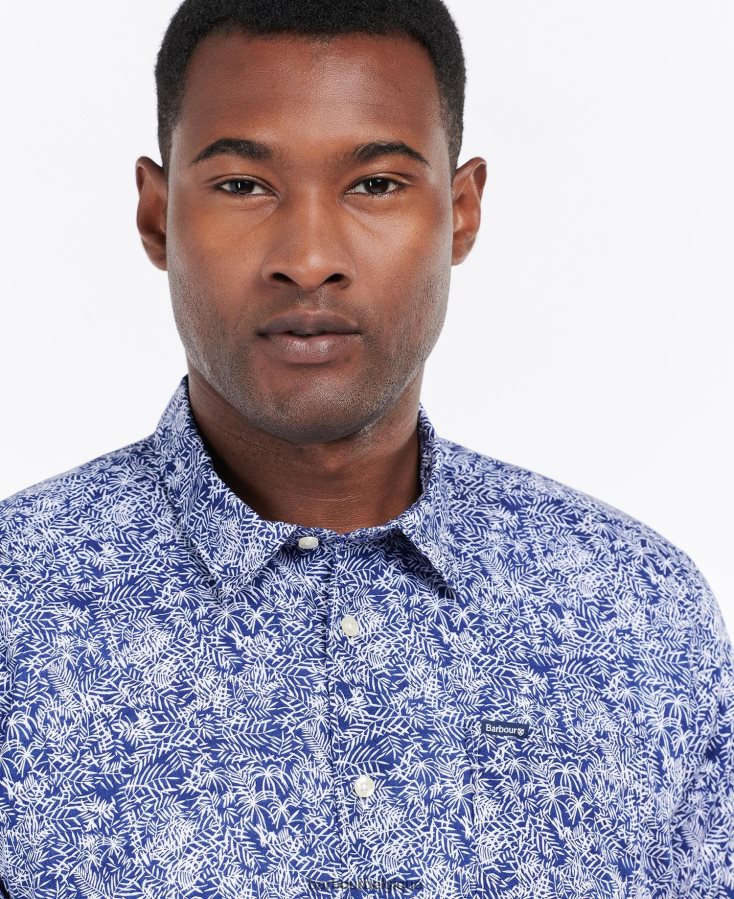 vêtements Barbour chemise d\'été à manches courtes braithwaite olive poussiéreuse Hommes T2L6ZP313