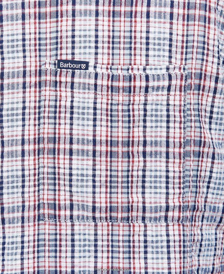 vêtements Barbour chemise d\'été à manches courtes deanhill rose classique Hommes T2L6ZP515