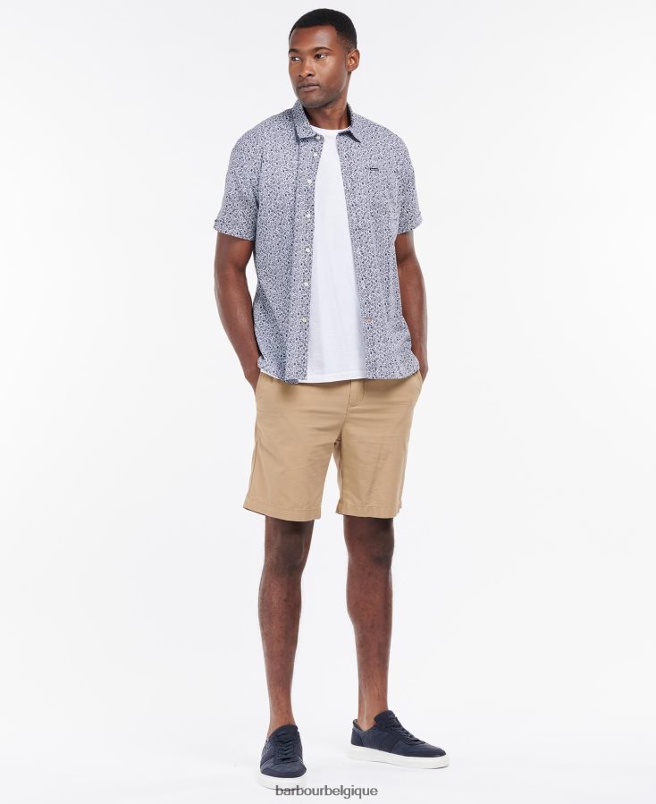 vêtements Barbour chemise d\'été à manches courtes melbury olive Hommes T2L6ZP338