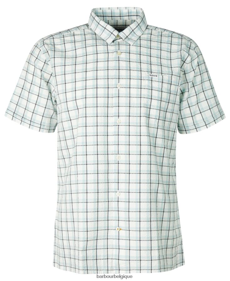 vêtements Barbour chemise d\'été margrave blanc classique Hommes T2L6ZP428
