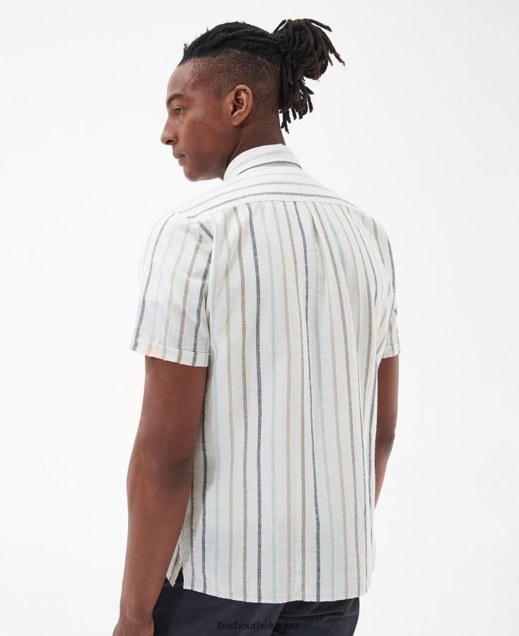 vêtements Barbour chemise d\'été rocker écru Hommes T2L6ZP292
