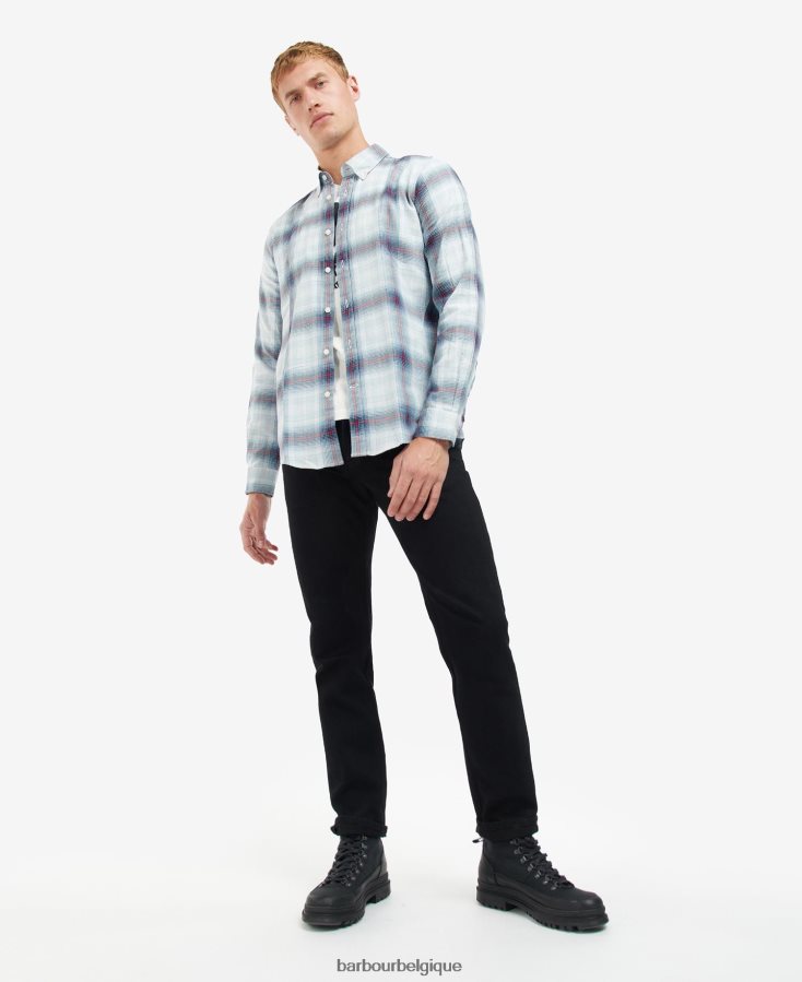 vêtements Barbour chemise de démarrage ciel pâle Hommes T2L6ZP509