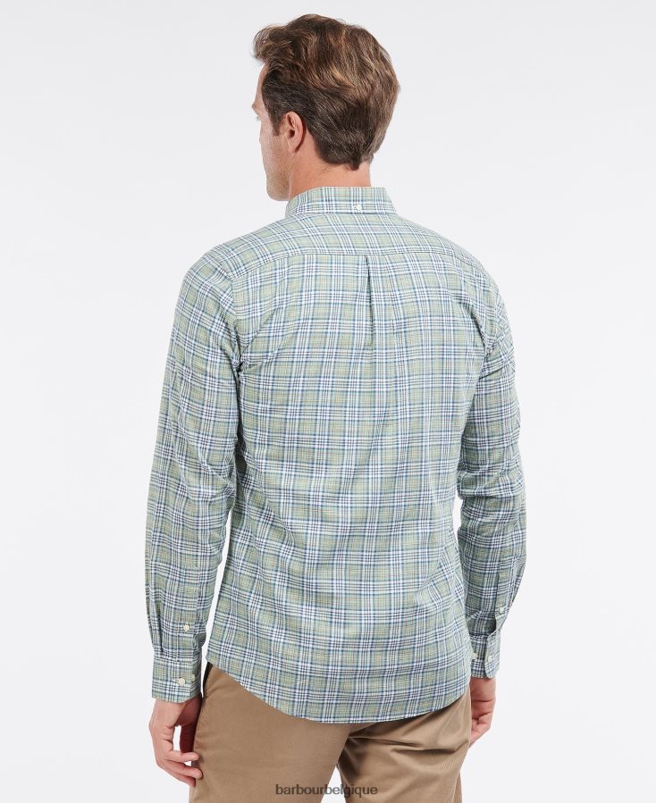 vêtements Barbour chemise de déversement olive Hommes T2L6ZP435