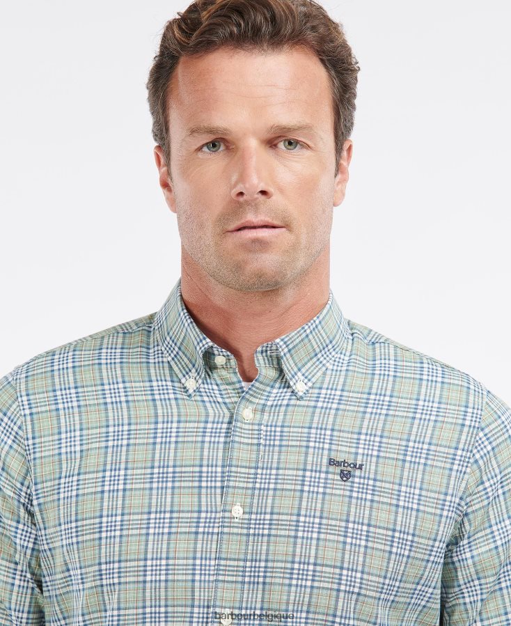 vêtements Barbour chemise de déversement olive Hommes T2L6ZP435