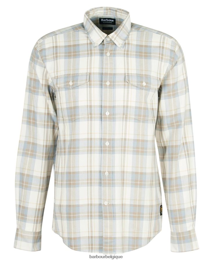 vêtements Barbour chemise de frein brume jaune Hommes T2L6ZP461