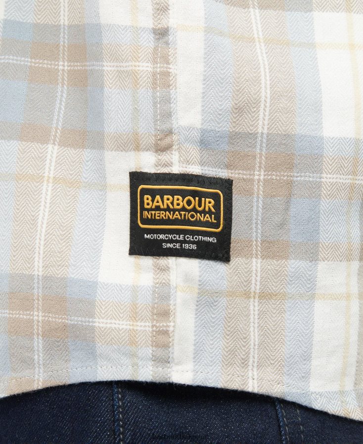 vêtements Barbour chemise de frein brume jaune Hommes T2L6ZP461