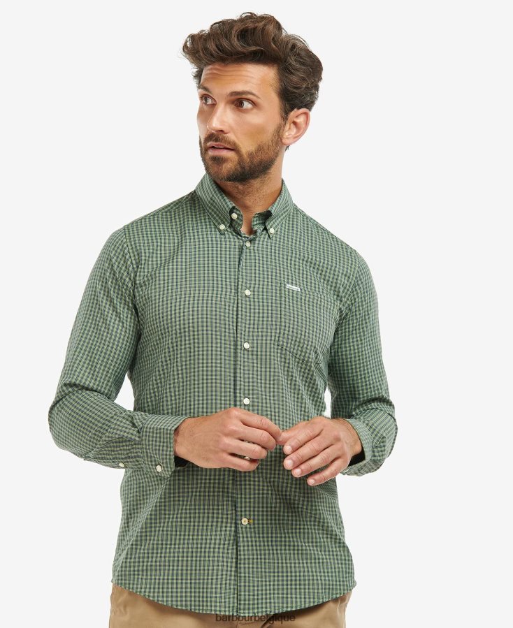 vêtements Barbour chemise de performance bosquet marine Hommes T2L6ZP284