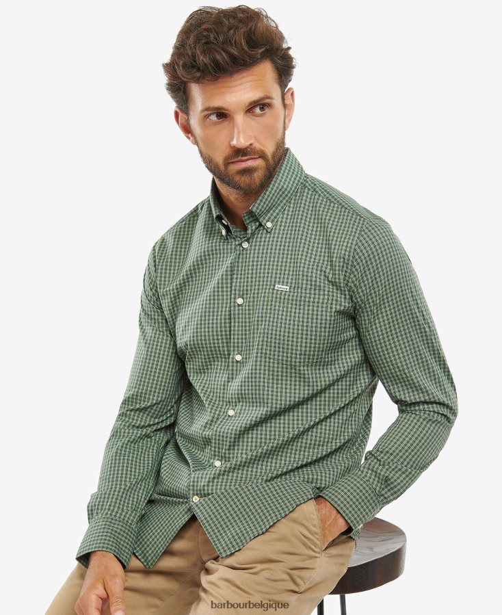 vêtements Barbour chemise de performance bosquet marine Hommes T2L6ZP284