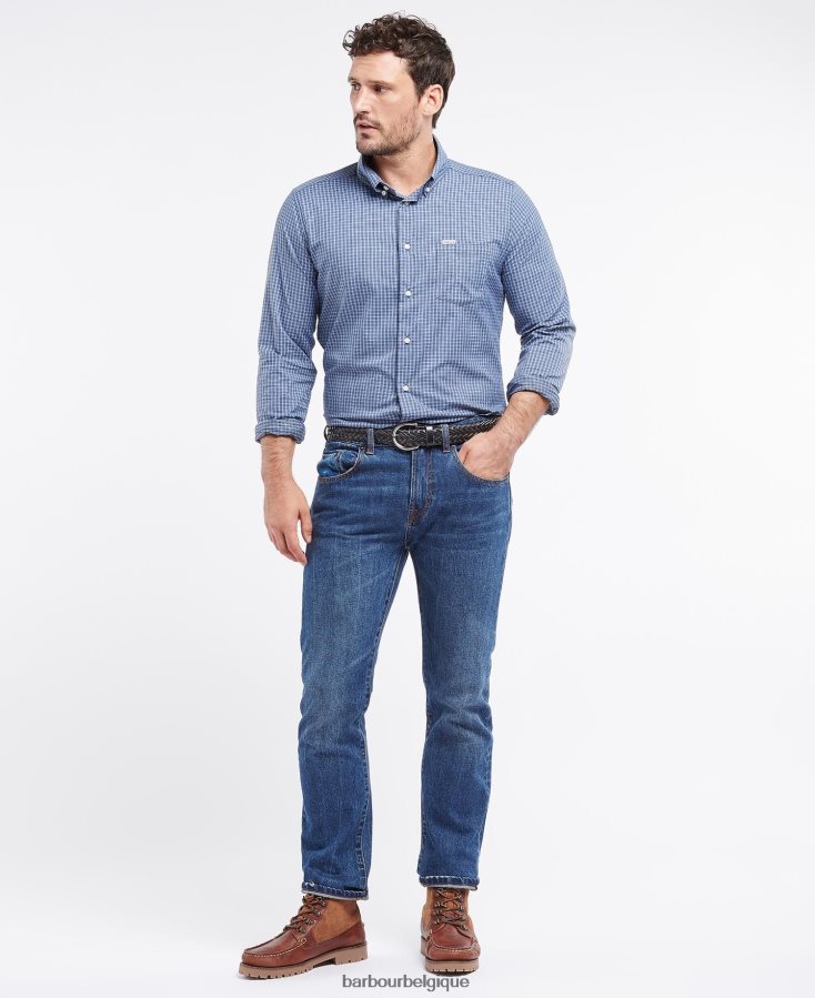 vêtements Barbour chemise de performance bosquet olive Hommes T2L6ZP367