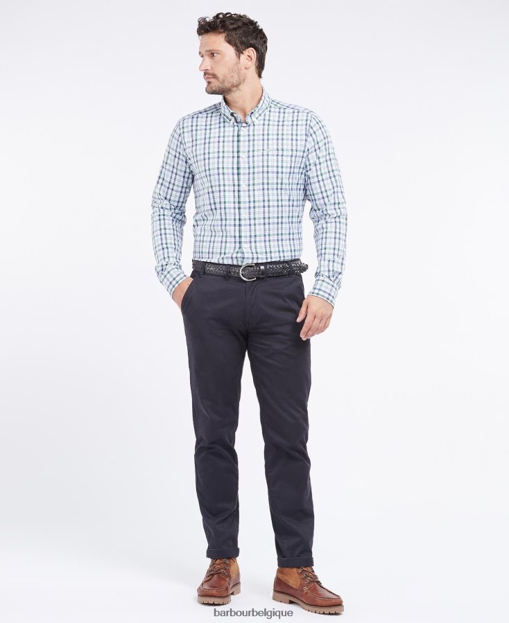 vêtements Barbour chemise de performance hallhill rouge Hommes T2L6ZP391