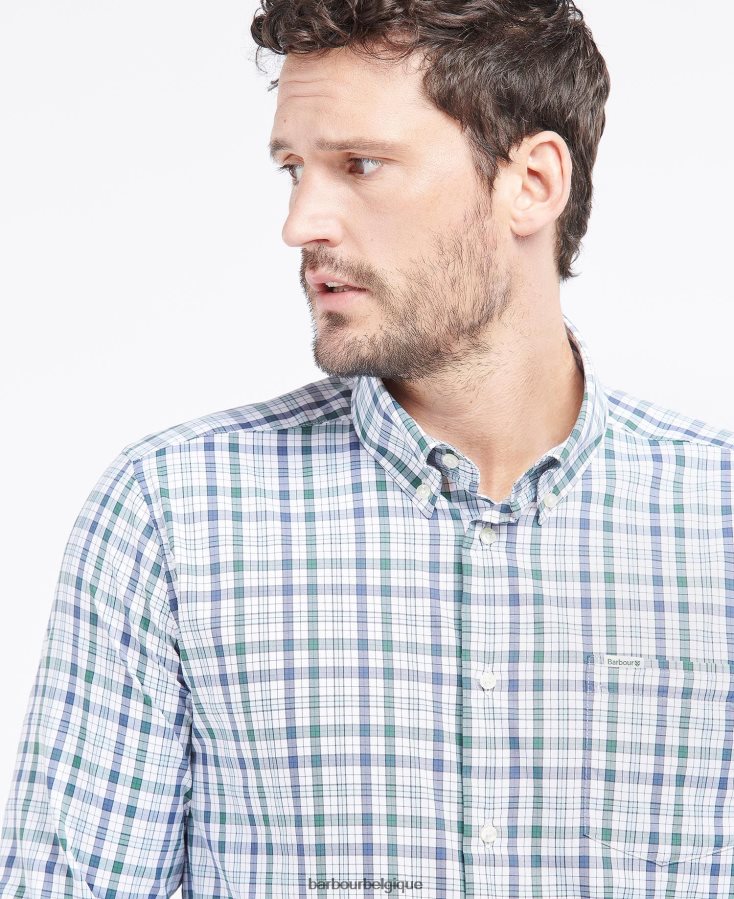 vêtements Barbour chemise de performance hallhill rouge Hommes T2L6ZP391