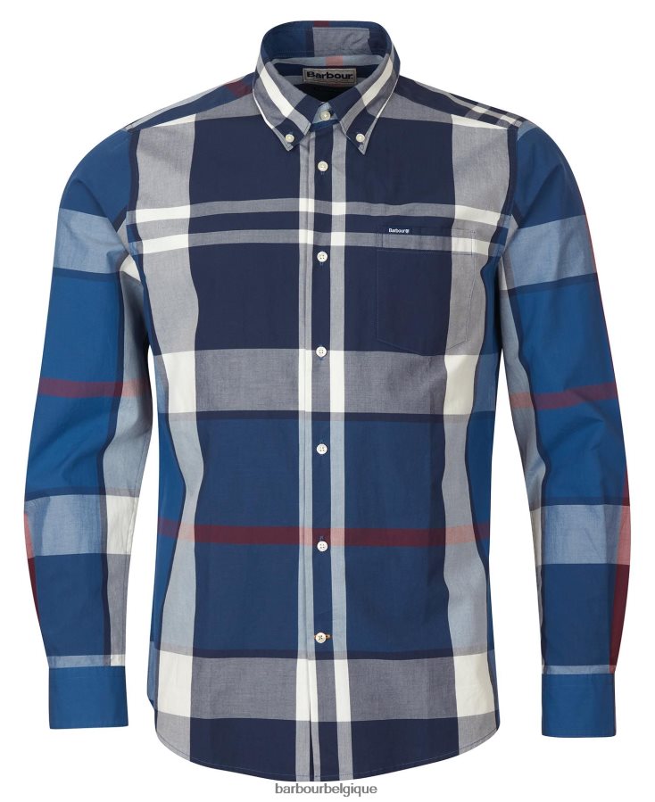 vêtements Barbour chemise harris sur mesure marine d\'été Hommes T2L6ZP337