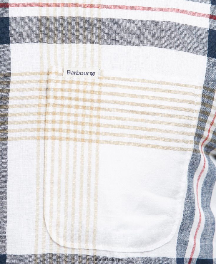 vêtements Barbour chemise hudson regular marine classique Hommes T2L6ZP373