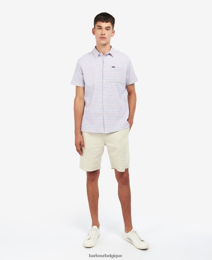 vêtements Barbour chemise newquay regular marine classique Hommes T2L6ZP530