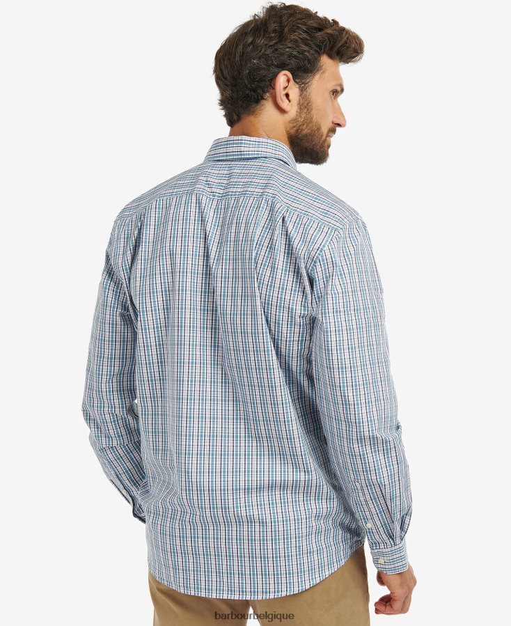 vêtements Barbour chemise otterburn regular à carreaux bleu moyen Hommes T2L6ZP414