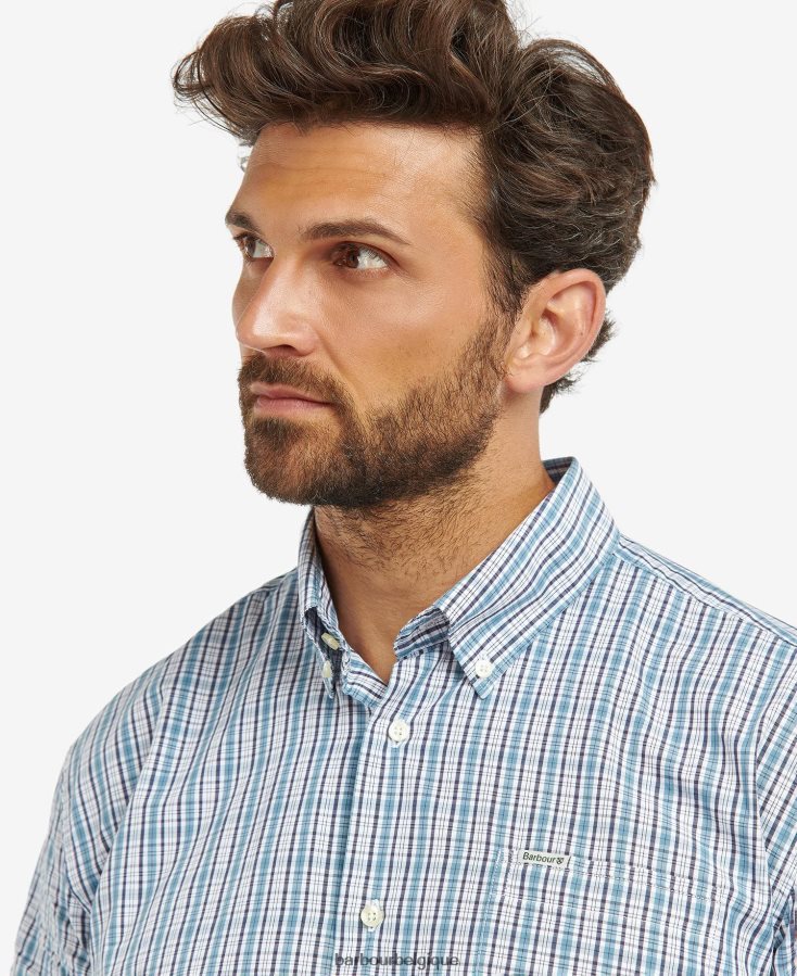 vêtements Barbour chemise otterburn regular à carreaux bleu moyen Hommes T2L6ZP414