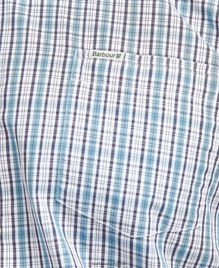 vêtements Barbour chemise otterburn regular à carreaux bleu moyen Hommes T2L6ZP414