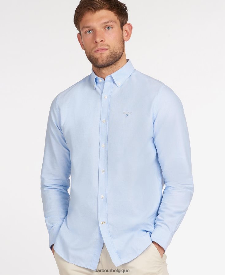 vêtements Barbour chemise oxford 3 ajustée vert Hommes T2L6ZP364