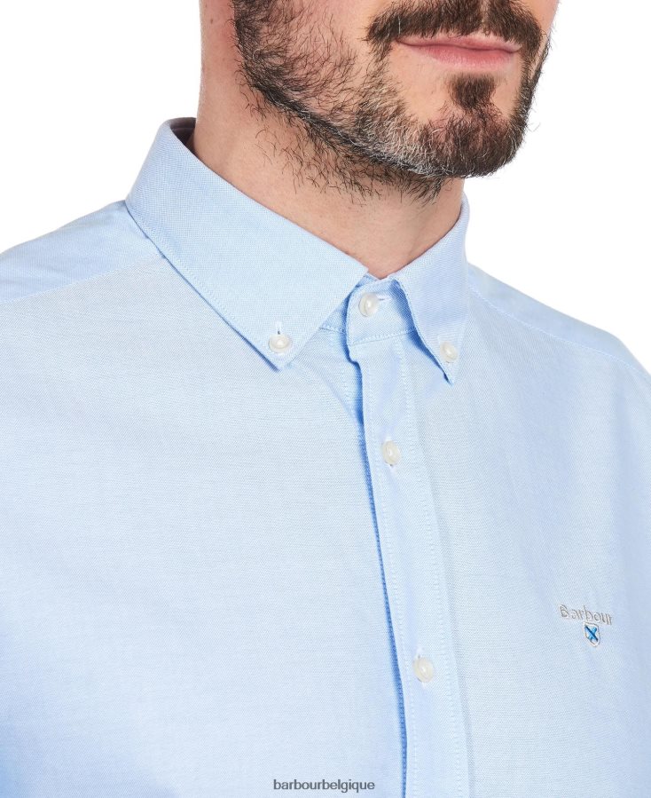 vêtements Barbour chemise oxford 3 ajustée vert Hommes T2L6ZP364