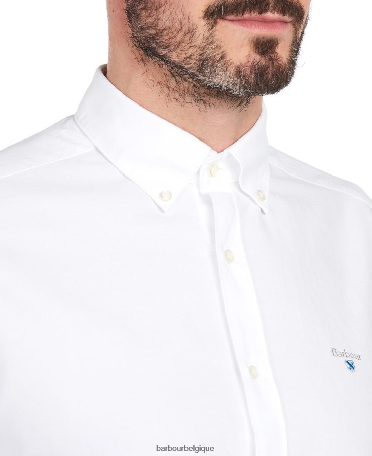 vêtements Barbour chemise oxford 3 ajustée vert Hommes T2L6ZP409