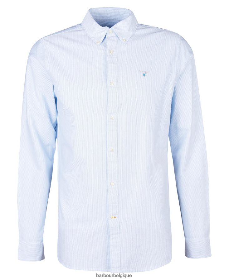 vêtements Barbour chemise oxford rayée rose classique Hommes T2L6ZP453