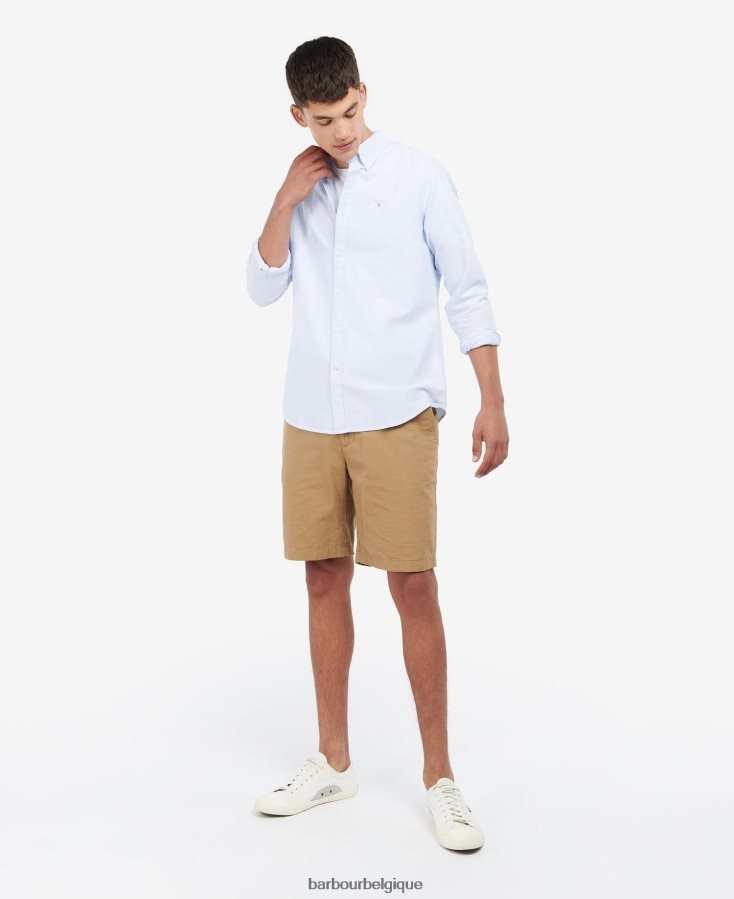 vêtements Barbour chemise oxford rayée rose classique Hommes T2L6ZP453