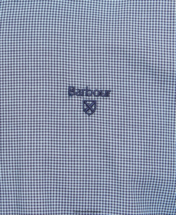 vêtements Barbour chemise sur mesure britland bleu d\'encre Hommes T2L6ZP497
