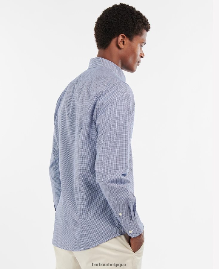 vêtements Barbour chemise sur mesure britland vert Hommes T2L6ZP320