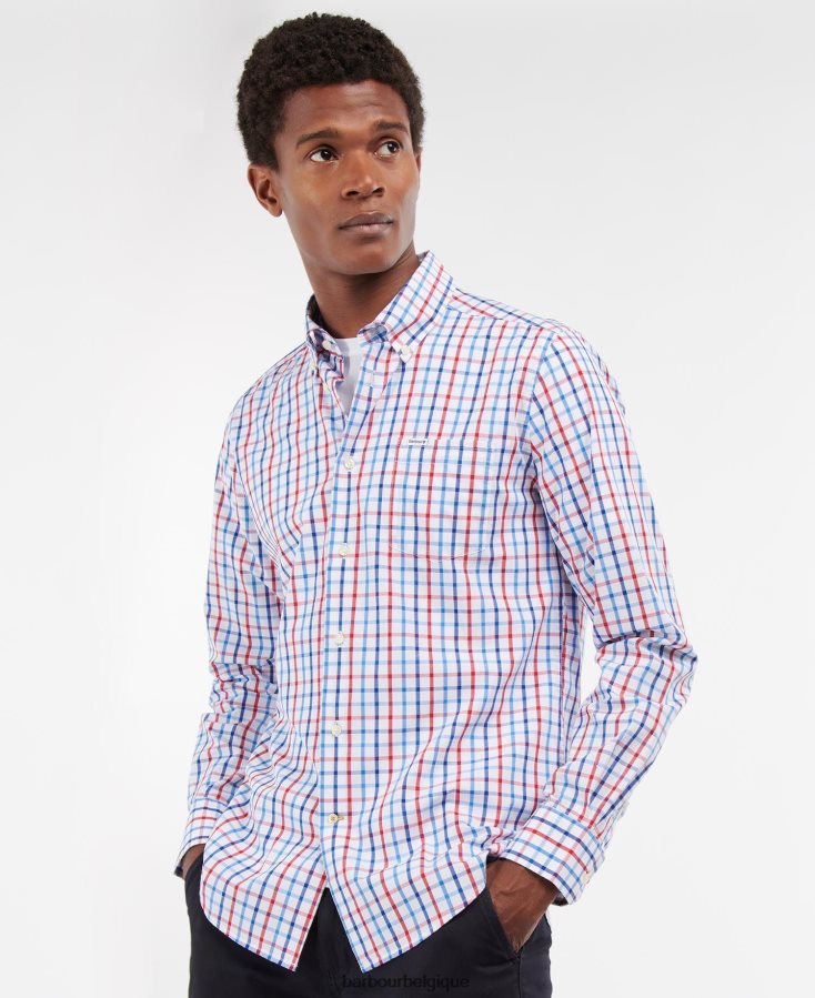 vêtements Barbour chemise sur mesure eldon rouge Hommes T2L6ZP380