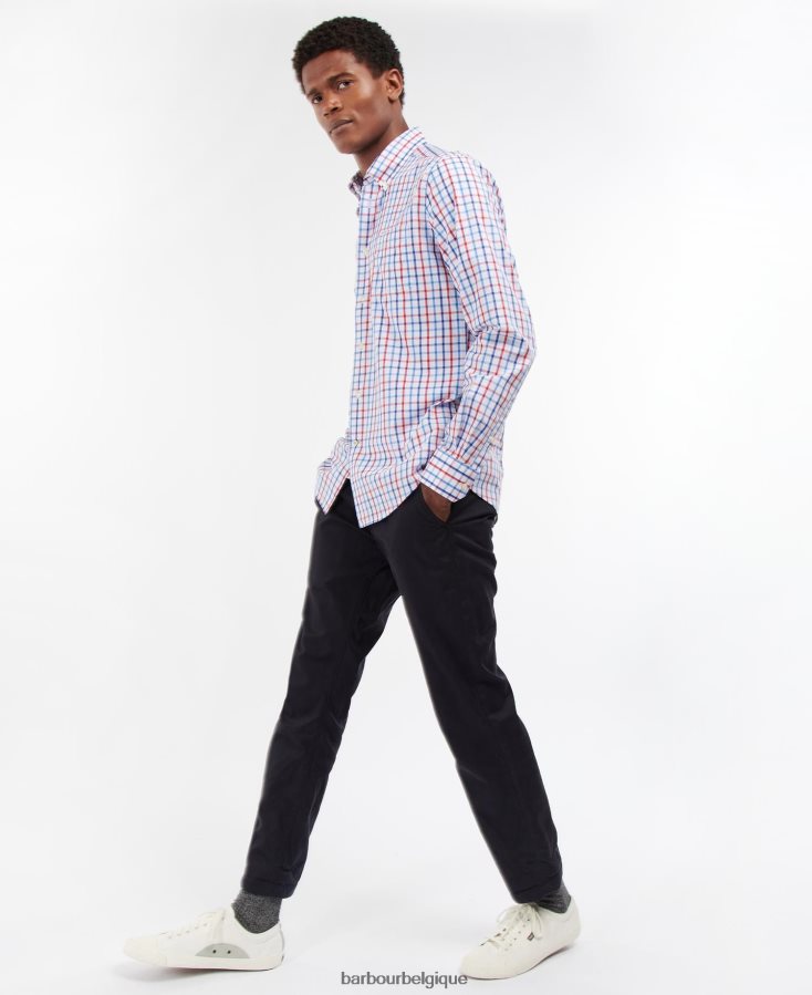 vêtements Barbour chemise sur mesure eldon rouge Hommes T2L6ZP380