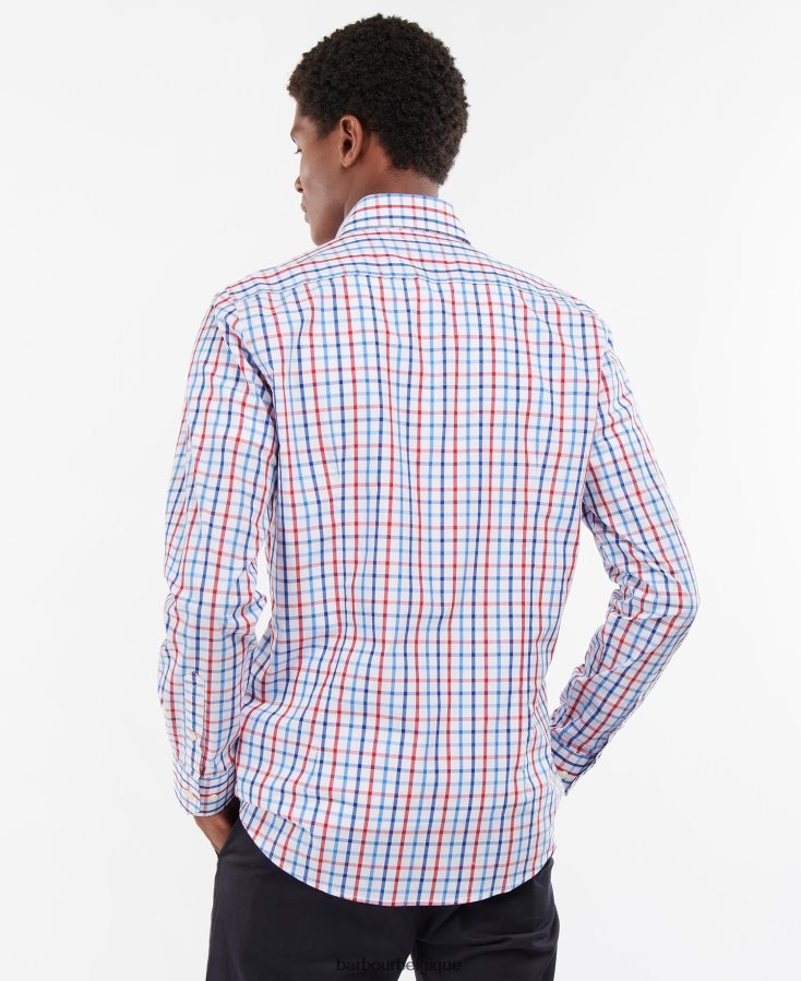 vêtements Barbour chemise sur mesure eldon rouge Hommes T2L6ZP380