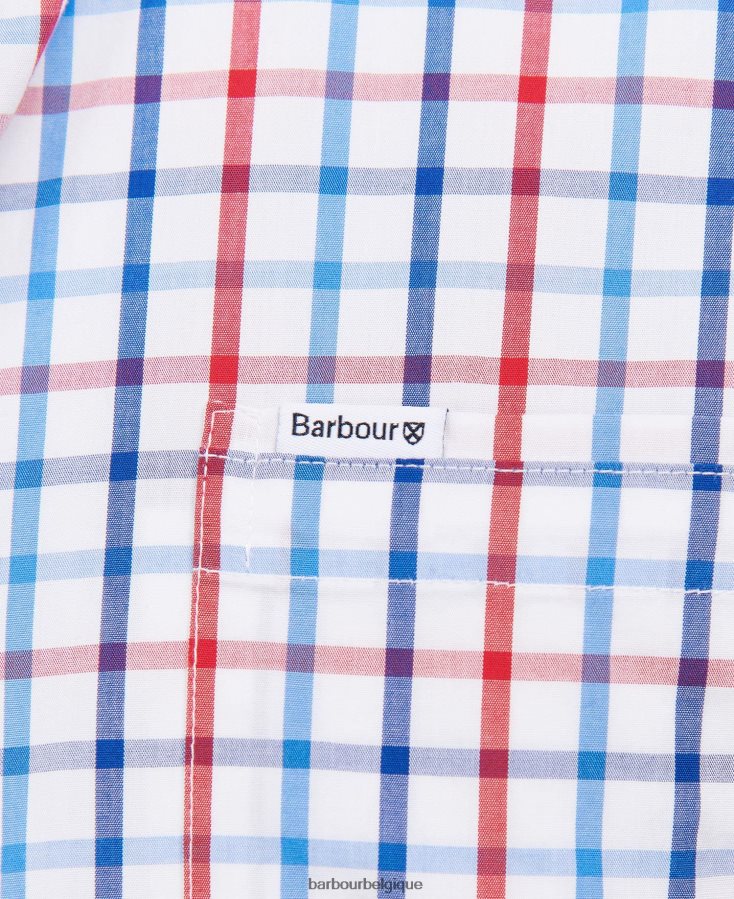 vêtements Barbour chemise sur mesure eldon rouge Hommes T2L6ZP380