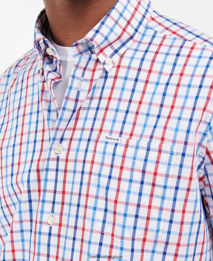 vêtements Barbour chemise sur mesure eldon rouge Hommes T2L6ZP380