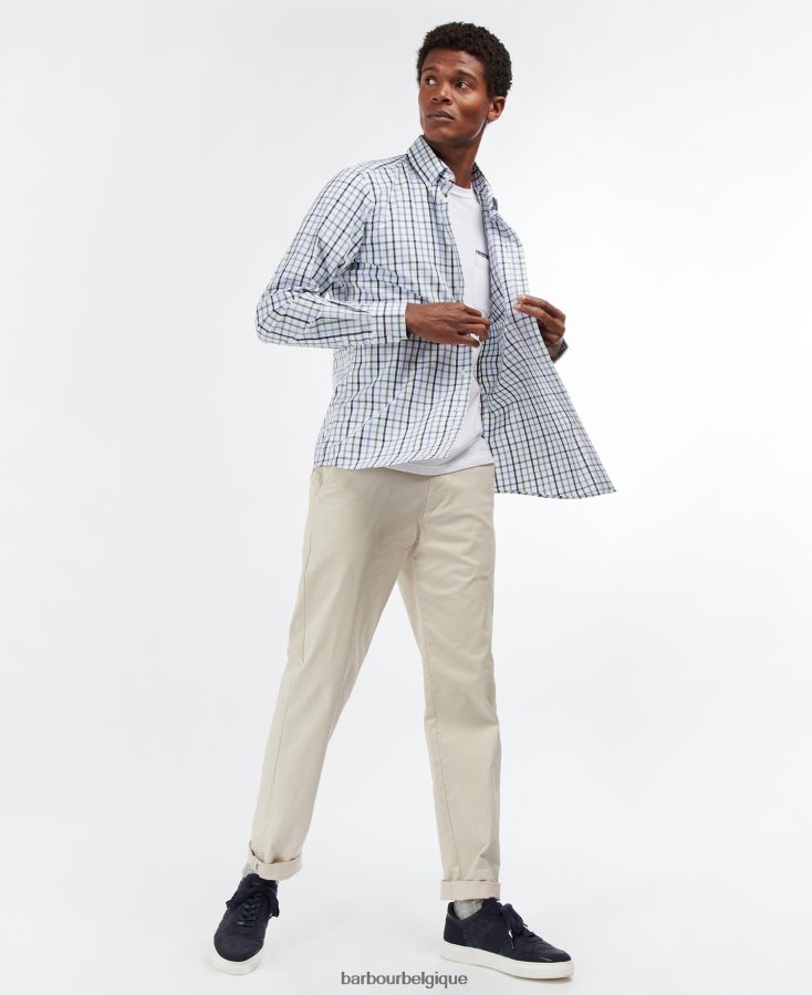 vêtements Barbour chemise sur mesure eldon rouge Hommes T2L6ZP426