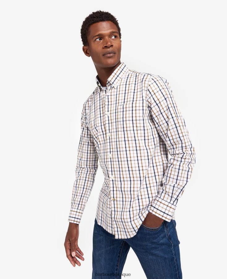 vêtements Barbour chemise sur mesure eldon rouge Hommes T2L6ZP467