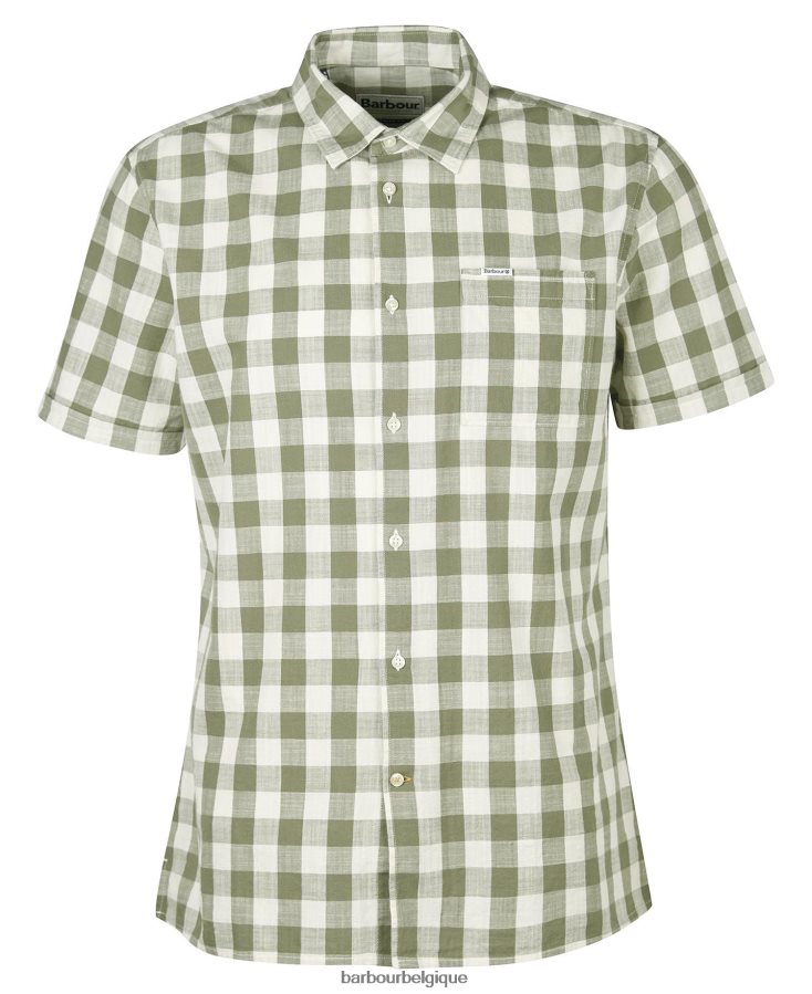vêtements Barbour chemise sur mesure hilson olive Hommes T2L6ZP514