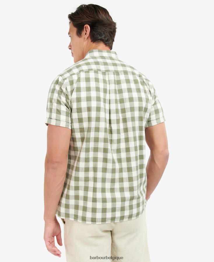 vêtements Barbour chemise sur mesure hilson olive Hommes T2L6ZP514