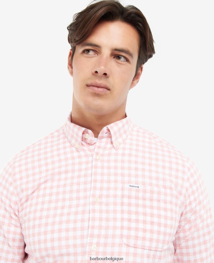 vêtements Barbour chemise sur mesure kane vert Hommes T2L6ZP522