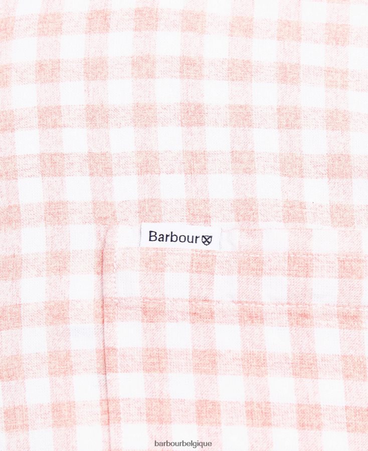 vêtements Barbour chemise sur mesure kane vert Hommes T2L6ZP522