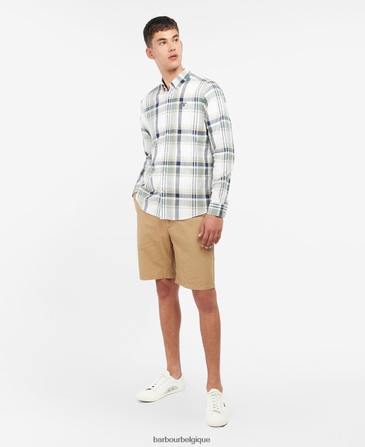 vêtements Barbour chemise sur mesure kidd olive Hommes T2L6ZP407