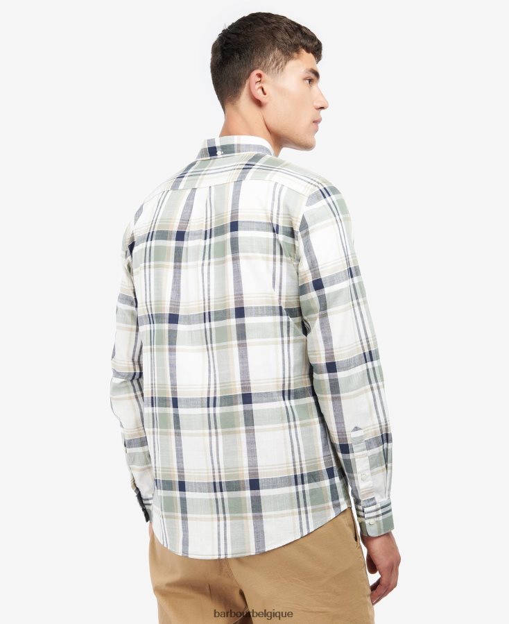 vêtements Barbour chemise sur mesure kidd olive Hommes T2L6ZP407
