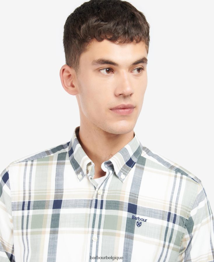 vêtements Barbour chemise sur mesure kidd olive Hommes T2L6ZP407