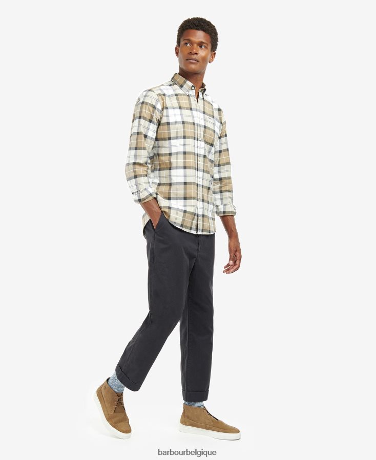 vêtements Barbour chemise sur mesure lewis tartan sable amble Hommes T2L6ZP416