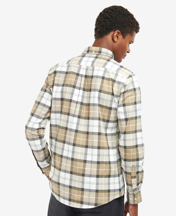 vêtements Barbour chemise sur mesure lewis tartan sable amble Hommes T2L6ZP416