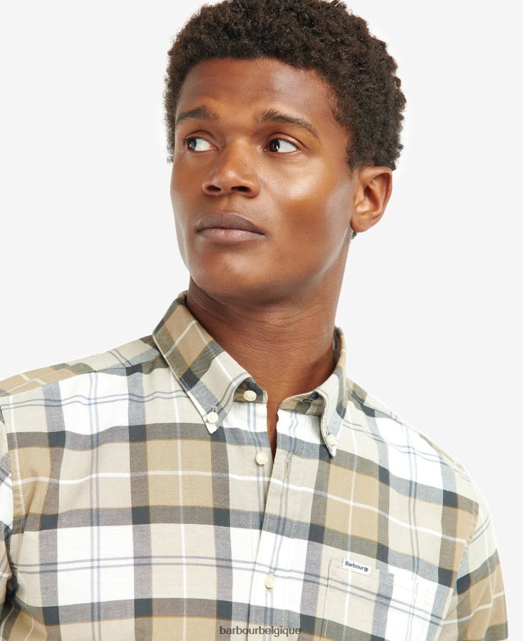 vêtements Barbour chemise sur mesure lewis tartan sable amble Hommes T2L6ZP416