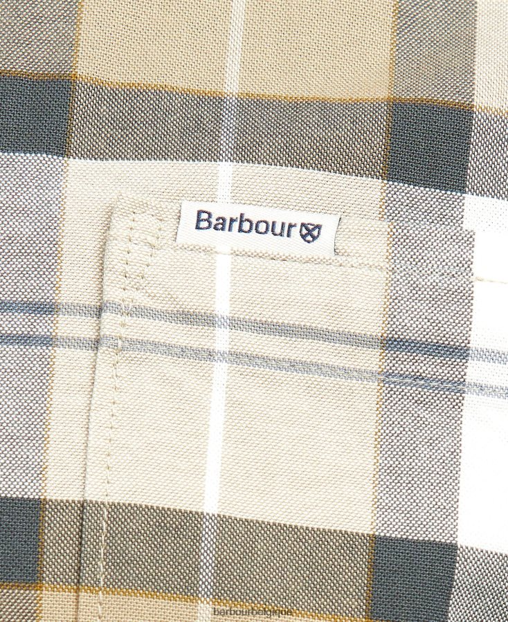 vêtements Barbour chemise sur mesure lewis tartan sable amble Hommes T2L6ZP416