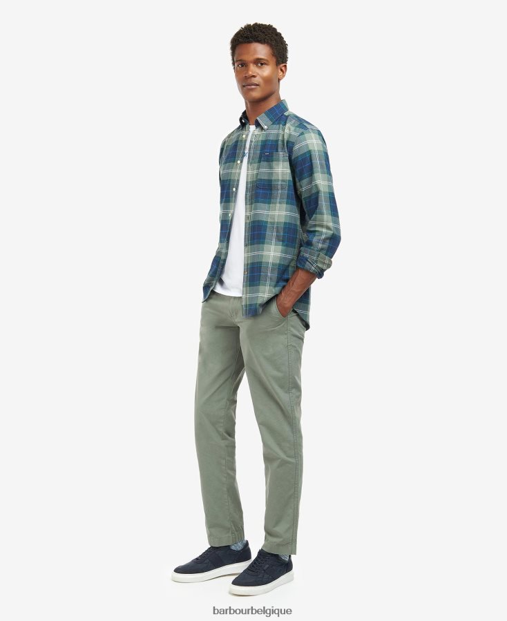 vêtements Barbour chemise sur mesure lewis tartan sable amble Hommes T2L6ZP417